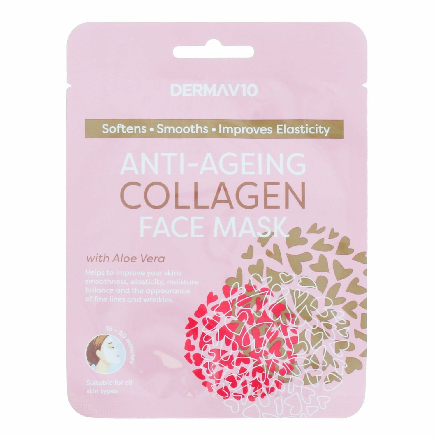 Anti-Ageing Collagen Face Mask-Hudvårdsmasker och peeler-DermaV10-seaonalhome.myshopify.com