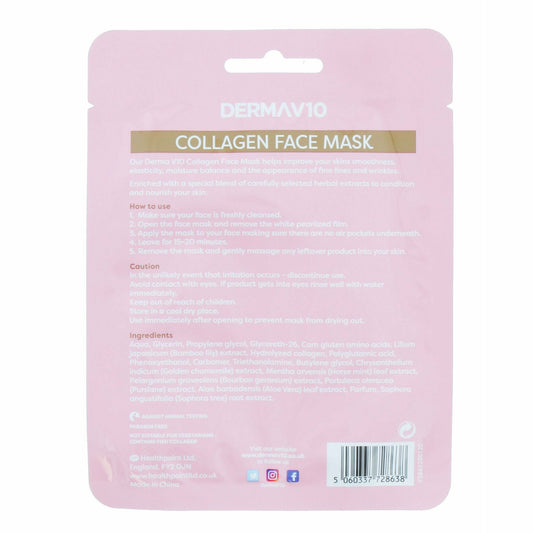 Anti-Ageing Collagen Face Mask-Hudvårdsmasker och peeler-DermaV10-seaonalhome.myshopify.com